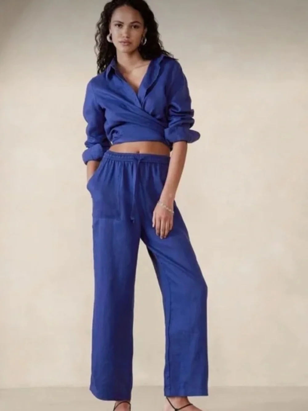 NWT! Banana Republic Linen Pull-On Pants - Size Small #498447 🩷